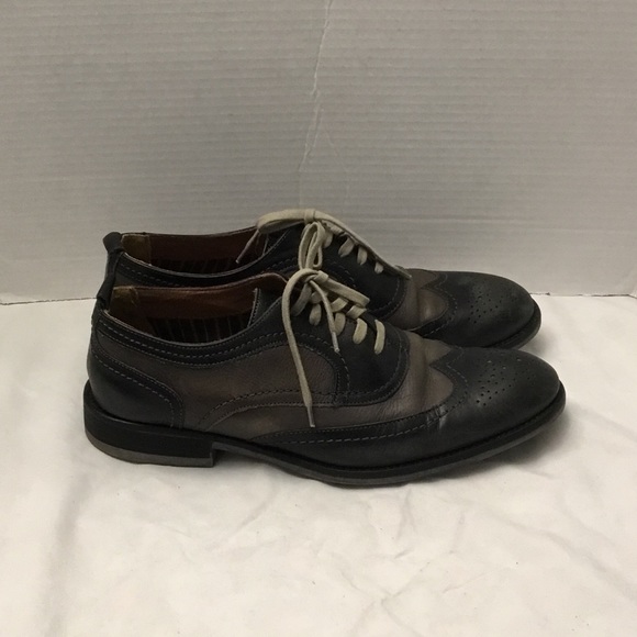 J and M grey and black dress shoes - Picture 8 of 10